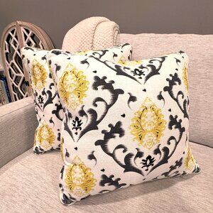 Floral Medallion Accent Pillows